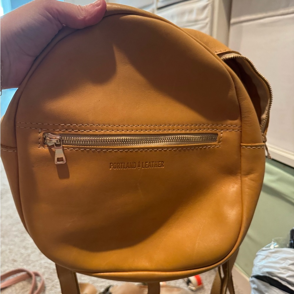 Portland Leather Tan Backpack